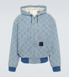 Givenchy 4g-motif Denim Jacket In Blue