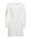 Silvian Heach Woman Mini Dress White Size 6 Polyester, Elastane In White