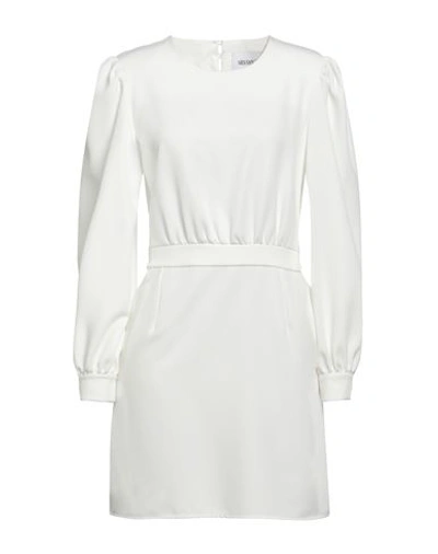 Silvian Heach Woman Mini Dress White Size 6 Polyester, Elastane
