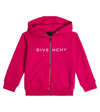 GIVENCHY LOGO COTTON-BLEND HOODIE
