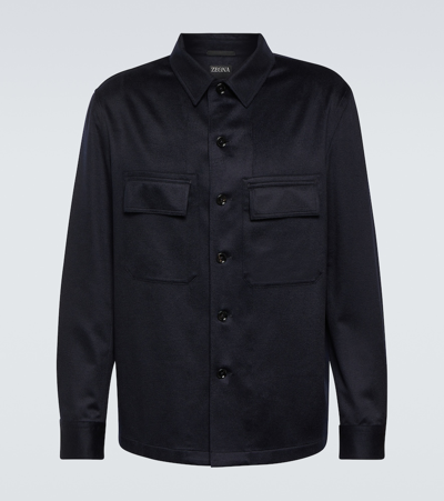 Zegna Cashmere Jacket In Black