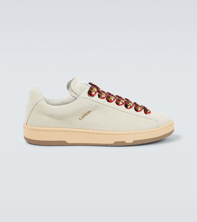 LANVIN LITE CURB SUEDE SNEAKERS