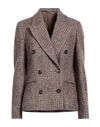 Brunello Cucinelli Double-breasted Blazer In Brown