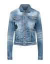 Dsquared2 Woman Denim Outerwear Blue Size 6 Cotton, Elastomultiester, Elastane In Blue