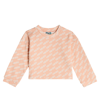 Kenzo Pink Sweatshirt For Girl With Logo In Pink