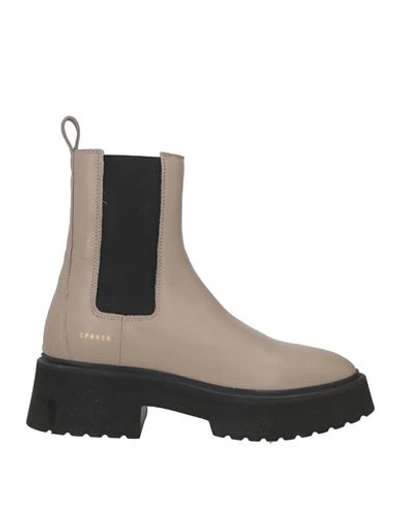 Copenhagen Studios Woman Ankle Boots Dove Grey Size 12 Soft Leather