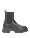 Copenhagen Studios Chunky Sole Laced Flat Shoes With Elevated Platform Design In Black
