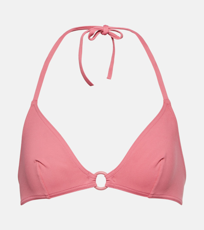 Eres Elena Halterneck Bikini Top In Pink