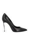 CASADEI CASADEI WOMAN PUMPS BLACK SIZE 7 SOFT LEATHER