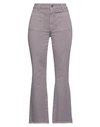 Sfizio Studio Woman Jeans Mauve Size 32 Cotton, Elastane In Purple