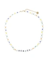 Sporty And Rich Sporty & Rich Woman Necklace Off White Size - Plastic In Off White