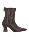 About Arianne Woman Ankle Boots Dark Brown Size 8 Soft Leather