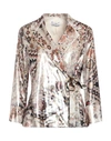 Sfizio Woman Suit Jacket Beige Size 8 Polyester In Beige