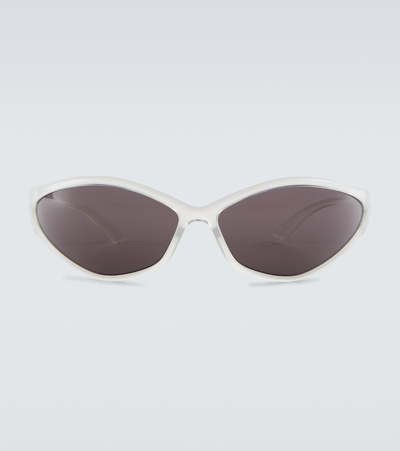 Balenciaga 90s Oval Sunglasses In Grey