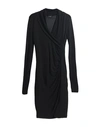 Byblos Woman Midi Dress Black Size 4 Viscose In Black