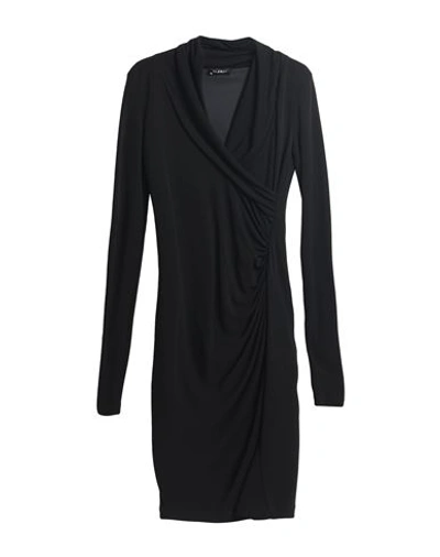 Byblos Woman Midi Dress Black Size 4 Viscose