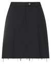 Aspesi Woman Mini Skirt Black Size 6 Virgin Wool In Black