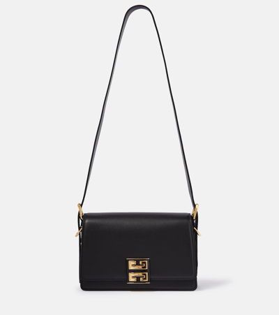 Givenchy 4g Medium Leather Crossbody Bag In Black
