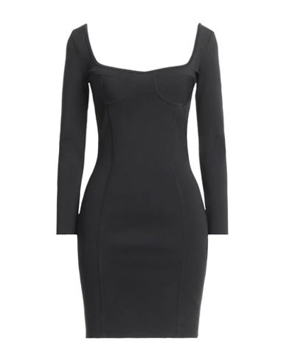 Celine Woman Mini Dress Black Size M Viscose, Polyester