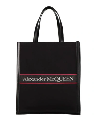 Alexander Mcqueen Woman Handbag Black Size - Soft Leather, Textile Fibers