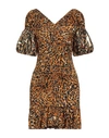 RABANNE RABANNE WOMAN MINI DRESS MANDARIN SIZE 8 VISCOSE, ELASTANE, POLYESTER