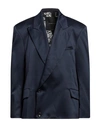 Federico Cina Man Suit Jacket Midnight Blue Size L Polyester