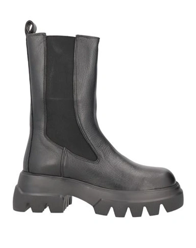 Copenhagen Studios Woman Ankle Boots Black Size 12 Soft Leather In Black