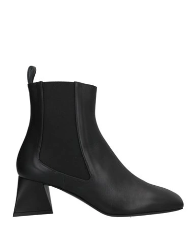Pollini Woman Ankle Boots Black Size 11 Calfskin