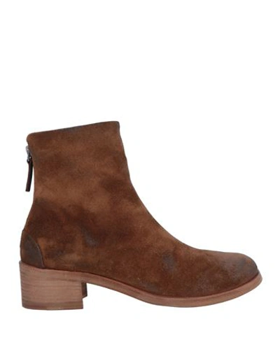 Marsèll Woman Ankle Boots Brown Size 8 Leather