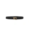 Vicolo Woman Belt Black Size 39.5 Textile Fibers
