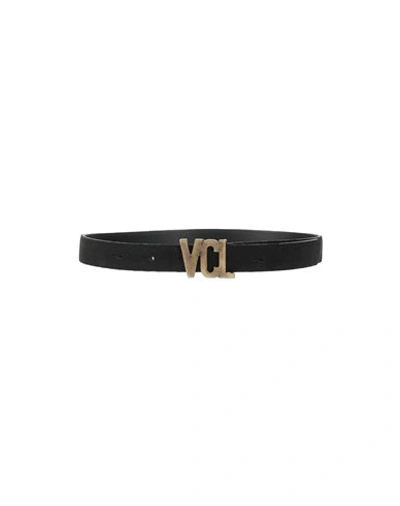 Vicolo Woman Belt Black Size 39.5 Textile Fibers