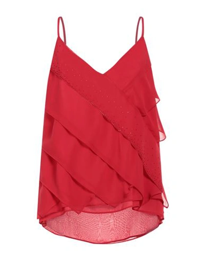 Camilla  Milano Camilla Milano Woman Top Red Size 12 Polyester In Red