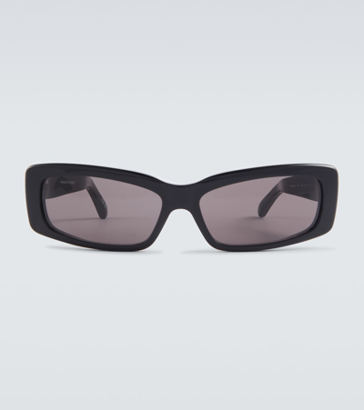 Balenciaga Oversized Rectangular Sunglasses In Black