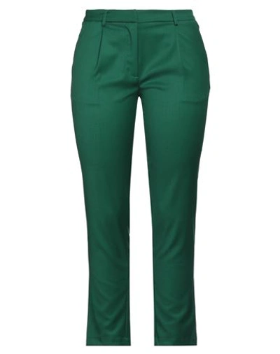 Silvian Heach Woman Pants Green Size 8 Polyester, Viscose, Elastane