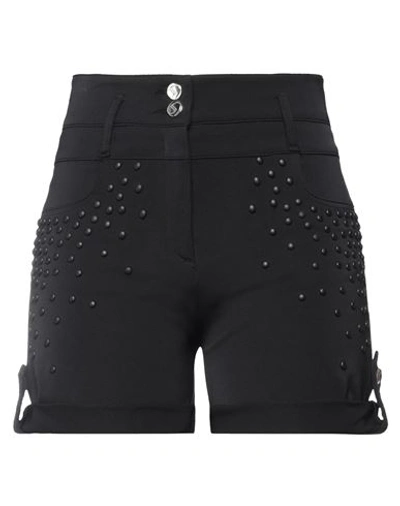 Byblos Woman Shorts & Bermuda Shorts Black Size 6 Polyamide, Elastane
