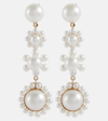 SOPHIE BILLE BRAHE FLEUR JEANNE 14KT GOLD EARRINGS WITH FRESHWATER PEARLS