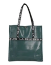La Fille Des Fleurs Woman Handbag Deep Jade Size - Textile Fibers In Green