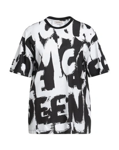 Alexander Mcqueen Woman T-shirt White Size 8 Cotton