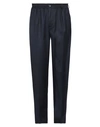 Hod Man Pants Navy Size 29 Polyester, Viscose, Elastane In Navy Blue