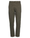 Pence Man Pants Military Green Size 36 Cotton, Elastane