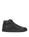 DOUCAL'S DOUCAL'S MAN SNEAKERS BLACK SIZE 8.5 SOFT LEATHER