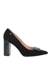 Cuplé Woman Pumps Black Size 6 Textile Fibers In Black