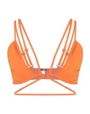 Andreädamo Andreādamo Woman Top Orange Size L Polyamide, Elastane