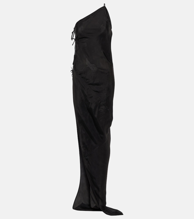 Rick Owens Taco Maxi Gown In Black