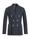 Barba Napoli Man Suit Jacket Midnight Blue Size 46 Cotton