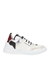 COSTUME NATIONAL COSTUME NATIONAL WOMAN SNEAKERS OFF WHITE SIZE 7 SOFT LEATHER