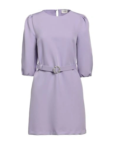 Vicolo Woman Mini Dress Mauve Size S Polyester, Elastane In Purple