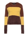 Dsquared2 Woman Sweater Cocoa Size L Polyamide In Brown