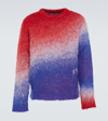 Erl Gradient Effect Crew-neck Sweater In Multicoloured