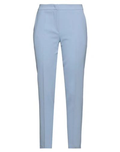 Sartoria 74 Woman Pants Sky Blue Size 10 Polyester